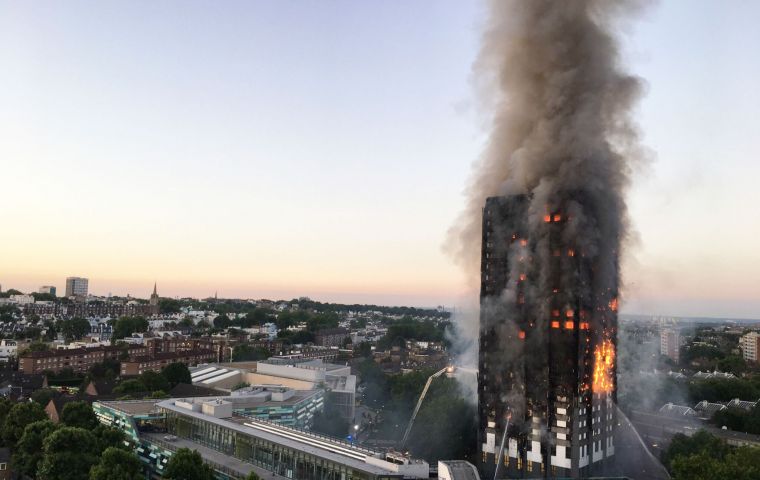 The Grenfell Tower fire has caused at least 12 casualties - maybe more (Pic Agencies)