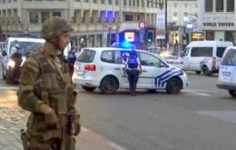 Belgium security forces Tuesday at Brussels station. The country has been the most fertile European recruiting ground for foreign Islamist fighters.