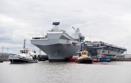  HMS Queen Elizabeth, the first QE Class aircraft carrier, set sail from Rosyth to commence first stage sea trials off the north-east of Scotland.