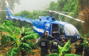 The police helicopter used in Tuesday's stunt has been found unmanned near Caracas.