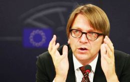 Verhofstadt said the Prime Minister’s plan was a “damp squib” which carried a risk of creating “second-class citizenship”.