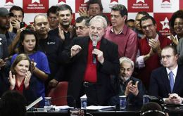 In an impassioned speech at his Workers' party headquarters in São Paulo, the ex president warned: “Whoever thinks this is the end of Lula is in for a shock.”