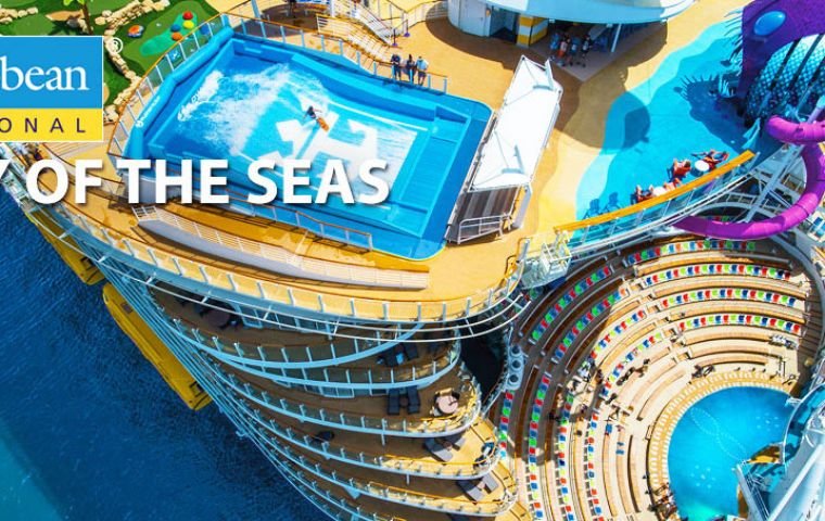 Royal Caribbean’s Symphony of the Seas will be the largest cruise ship ever built when the vessel goes into service in 2018: 230,000 gross tons and over 6,000 guests