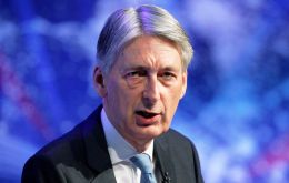 Hammond is scheduled to meet president Mauricio Macri, Economy minister Nicolas Dujovne, Finance minister Luis Caputo and foreign minister Jorge Faurie.  