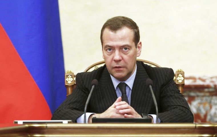 Russian Prime Minister Dmitry Medvedev called the sanctions tantamount to a “full-scale trade war” 
