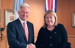 Ex foreign minister Susana Malcorra and Sir Alan Duncan signed in September 2016 a Joint Communiqué to enhance bilateral relations and cooperation 
