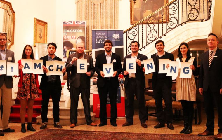 Ambassador Ian Duddy hosted a reception for the Chevening scholars who will be studying in UK universities in 2017/18
