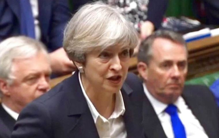  The prime minister said the withdrawal bill was “the single most important step we can take to prevent a cliff-edge for people and businesses”. 
