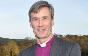 Bishop Tim was commissioned during a Eucharist service attended by guests from the Armed Forces, the Falklands Government’s representative in the UK, and ecumenical guests.