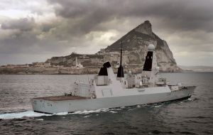 The Royal Navy is also joining the event. HMS Diamond is in Gibraltar for a short visit before heading out to the Gulf on a nine-month operational deployment.
