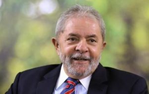 Despite Lula's popularity, his political future hangs in the balance after he was convicted of receiving bribes from a construction firm