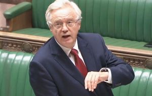 But Mr Davis set out the government's stance in evidence to the House of Lords EU Committee on Tuesday.