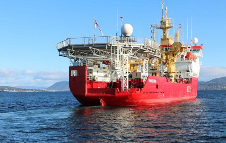 Ice patrol HMS Protector with all its sophisticated deep sea technology was among the first vessels to join the search for the missing submarine
