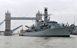 HMS St Albans is the only Type 23 on duty as the fleet ready escort, which protects British waters. 