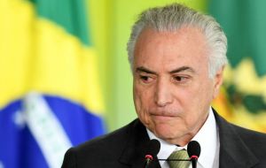 Temer is expected to change most ministers by next April, when politicians need to leave their government posts to run for congressional elections