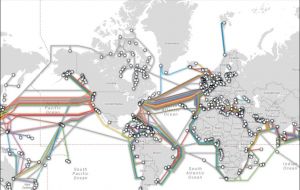 Dozens of fiber-optic cables span the globe and Nato also has dedicated military cables on the ocean floor. 