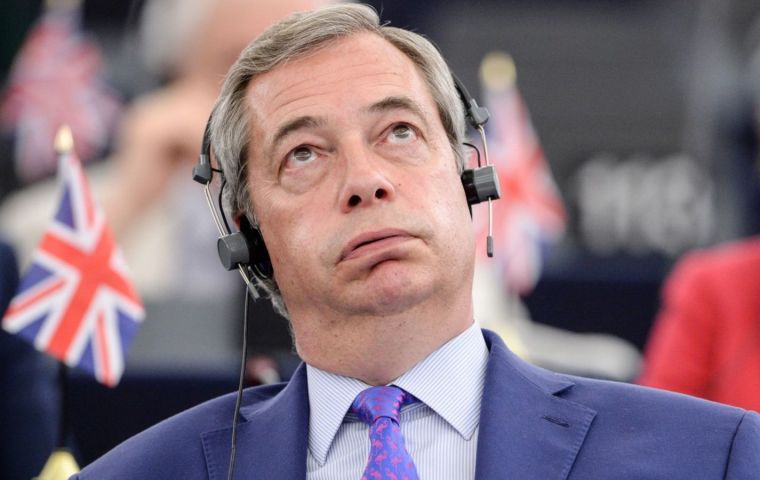 Mr Farage was one of the leading figures in the Leave campaign, which won the referendum with 51.9% of votes. 