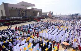 The crowd at the military base of 1.3 million people reported by the Vatican was the largest of Francis’ weeklong, two-nation visit.
