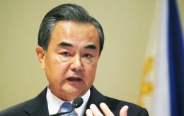 Minister Wang Yi arrived from Chile where he presided a conference on Latin America and China trade and investment relations