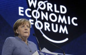 Merkel evoked the two world wars and questioned whether the West had learned the lessons from those conflicts. 