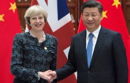Ahead of the trip, May admitted the two countries have had their differences, mainly Chinese steel over-production which has harmed the British steel industry. 