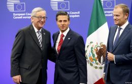 Mexican negotiators are in Brussels this week, with the two sides due to reconvene next week in Mexico. 