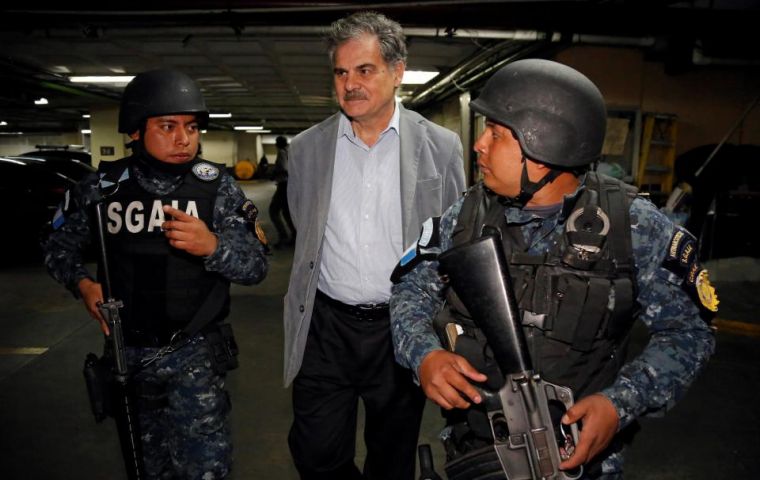 In Guatemala, Mr Fuentes is among 10 top former government officials arrested on Tuesday, including former President Álvaro Colom.