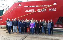  The international team left Stanley in the Falkland Islands and will spend three weeks on board the BAS research ship RRS James Clark Ross.