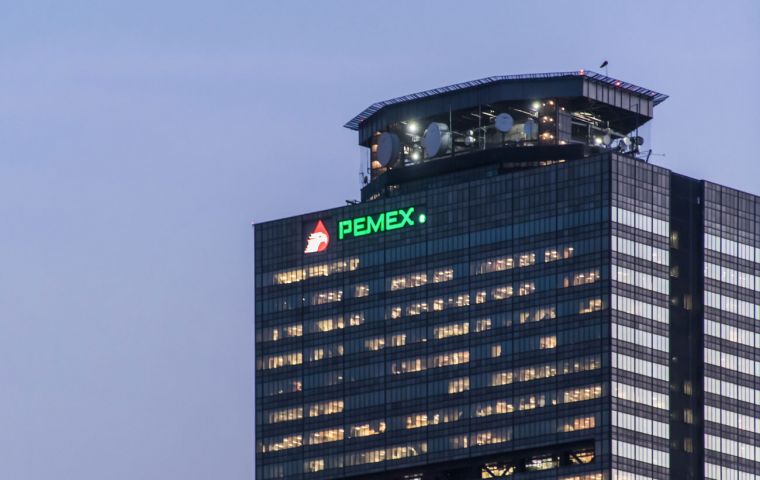 Pemex lost 151 billion pesos during the fourth quarter due to a weaker peso, the company said, which depreciated 8% against the U.S. dollar. 