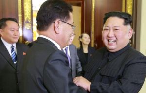 South Korea's special delegate meets Kim Jong Un in Pyongyang 