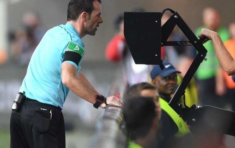 VAR was first used at the Club World Cup in December 2016, and trialed in the 2017 Confederations Cup.