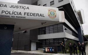 Finally in custody, the 72-year-old was driven under escort to Sao Paulo police headquarters for a medical exam. He was then flown to Curitiba