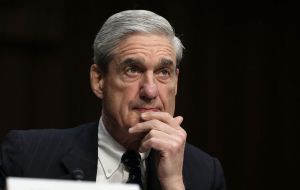 Mueller is investigating whether members of Trump’s 2016 campaign colluded with Russia during the U.S. presidential election.
