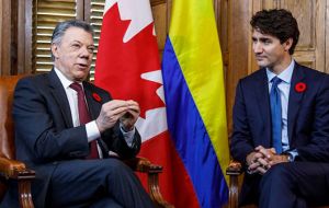 Canadian Prime minister Trudeau and Colombia's Santos were more supportive of the allies actions. 