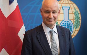 UK’s representative at OPCW, Peter Wilson, said it was imperative that Syria and Russia “offer OPCW fact finding mission team their full co-operation”