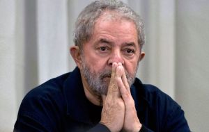 Lula was imprisoned on April 7 to start a 12-year sentence for accepting the apartment as a favor from a big construction company