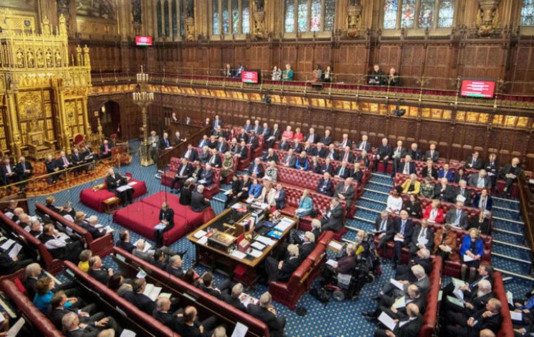EU Withdrawal Bill amendment, passed by 348 votes to 225, forces government to report to Parliament by Oct. 31 on steps regarding the customs union. 