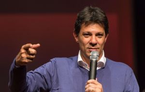 Haddad, 55, the former mayor of Brazil’s largest city, Sao Paulo, is the Workers Party’s “Plan B” in the likely case that Lula cannot run. 