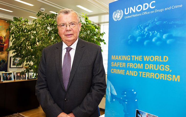 A recent estimate put the global cost of cybercrime at 600 billion US dollars.said Yury Fedotov