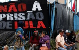 The vigil outside the federal police building began on April 7, when Lula, who is 72, entered the building to begin a 12-year sentence for corruption.