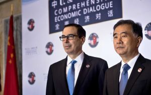 Mnuchin said the two countries had made “meaningful progress” and that the US has agreed to put on hold proposed tariffs on US$ 150 billion in Chinese products