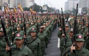 Maduro said from a celebration act of his re-election in front of several platoons of military schools in Caracas that several soldiers intended to participate in a “conspiracy” to prevent the preside
