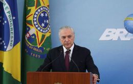 “We gave everything they have asked for,” said Temer of the measures, expected to cost Brazilian taxpayers some 10 billion reais (US$ 2.7 billion). 