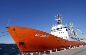 Aquarius is operated jointly by French NGOs Medecine Sans Frontiers (MSF) and SOS Medeterranee