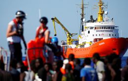 The rescue ship Aquarius has been stuck since Saturday in international waters off the coast of Italy and Malta, both of which have refused it entry. 
