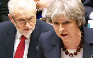 In a rowdy PMQs, Mrs. May also accused Mr. Corbyn of being “plain wrong” over his interpretation of the Government’s Brexit approach