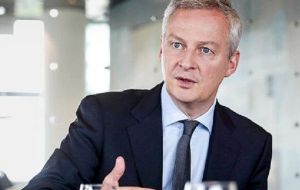 French Finance minister Bruno Le Maire rebuffed the overture saying that Washington must drop its tariffs before any talks could start