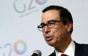 Treasury Secretary Steve Mnuchin sought to woo Europe and Japan with the offer of free-trade deals, as Washington tries to gain leverage in its dispute with China.