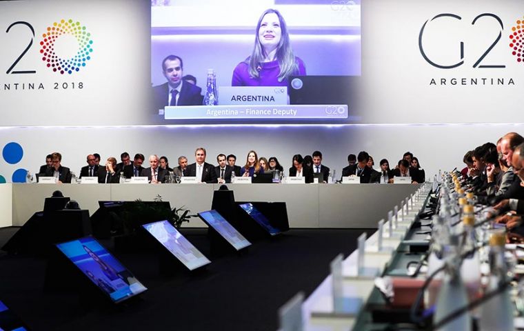G20 warned that growth was becoming less synchronized among major economies and downside risks over the short- and medium-term had increased.