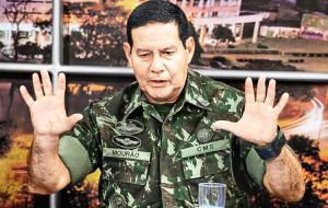Mourao made headlines last year with comments perceived as supportive of military intervention in politics at a time of widespread corruption